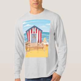 Dames op het strand t-shirt