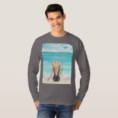 Dames op het strand t-shirt (Voorkant volledig)