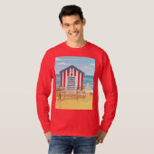 Dames op het strand t-shirt (Voorkant volledig)