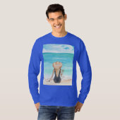 Dames op het strand t-shirt (Voorkant volledig)