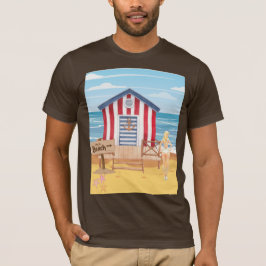Dames op het strand t-shirt