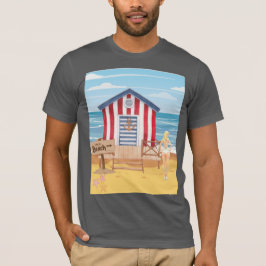Dames op het strand t-shirt