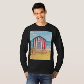 Dames op het strand t-shirt (Voorkant volledig)