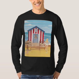 Dames op het strand t-shirt