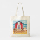 Dames op het strand tote bag (Achterkant)