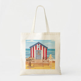 Dames op het strand tote bag
