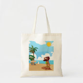 Dames op het strand tote bag (Voorkant)