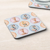 Dames opknappen - Retro-modellen pinups Bier Onderzetter (Linkerzijde)