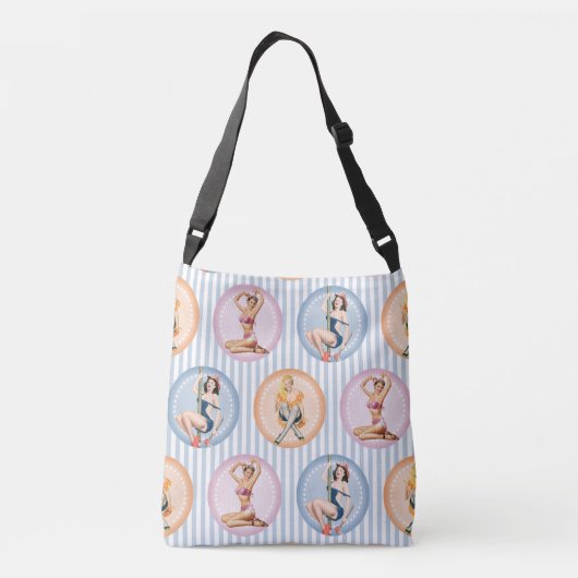 Dames opknappen - Retro-modellen pinups Crossbody Tas (Achterkant)