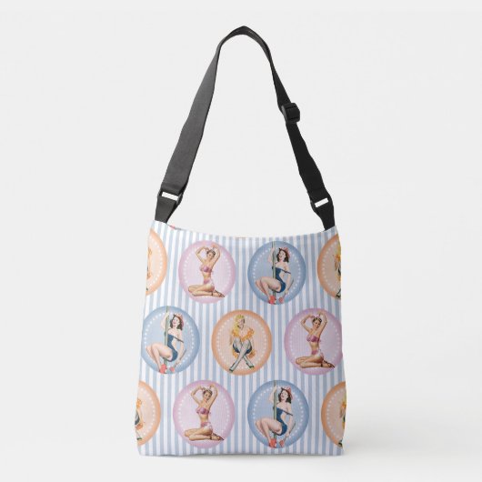 Dames opknappen - Retro-modellen pinups Crossbody Tas (Voorkant)