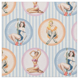 Dames opknappen - Retro-modellen pinups Stof