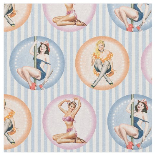 Dames opknappen - Retro-modellen pinups Stof (Close Up)