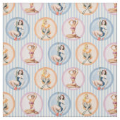 Dames opknappen - Retro-modellen pinups Stof (Swatch)
