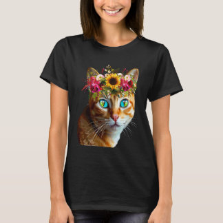 Dames Oranje Kat Eigenaar voor Meisjes Huisdier Bl T-shirt
