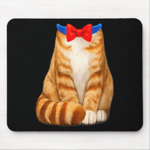 Dames oranje kattenkostuum tabby das schattig muismat