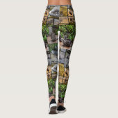 Dames Otter Fotocollage Leggings. Leggings (Achterkant)