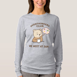 Dames Overdenking T-shirt 3 AM Gedachten Club Sh