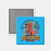 Dames Overheidsagentschap Hond Saloon Vissen Magneet (Voorkant / Achterkant)