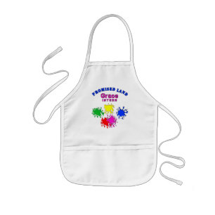 Dames Paintball-printers met Spletters met Paintba Kinder Schort
