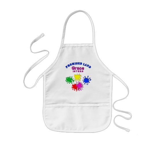 Dames Paintball-printers met Spletters met Paintba Kinder Schort (Voorkant)