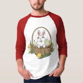 Dames Pasen Shirt Pasen Konijn Mand Jersey (Voorkant)