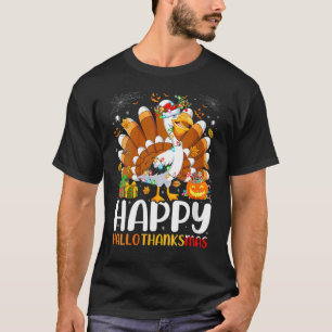 Dames Pelikaan Vogel Halloween Kerstmis Gelukkig T-shirt