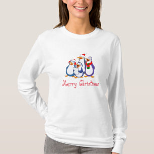 Dames Penguins Merry-Shirt voor kerstmis T-shirt