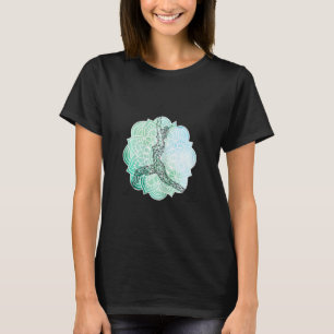 Dames Perfect Retro Spirituele Gangsta Yoga Ontspa T-shirt