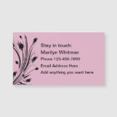 Dames Personal Koelkast Magnet Contact Kaarten (Voorkant)