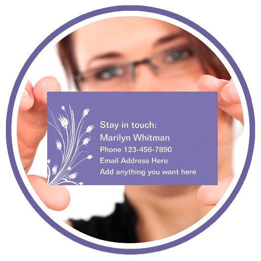 Dames persoonlijke contactkaarten contactkaartje