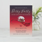 Dames Pet Derby Party Invitation Kaart (Staand voorkant)
