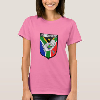 Dames Petite soccer football Zuid-Afrika t-shirt
