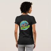 Dames petite (zwart) finale t-shirt (Achterkant volledig)