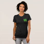 Dames petite (zwart) finale t-shirt (Voorkant volledig)