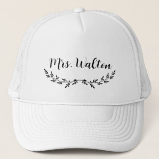 Dames petje met eigen tekst trucker pet