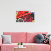 Dames Petten - Tegel van trillende Antiek Petten Canvas Afdruk (Insitu (Woonkamer))