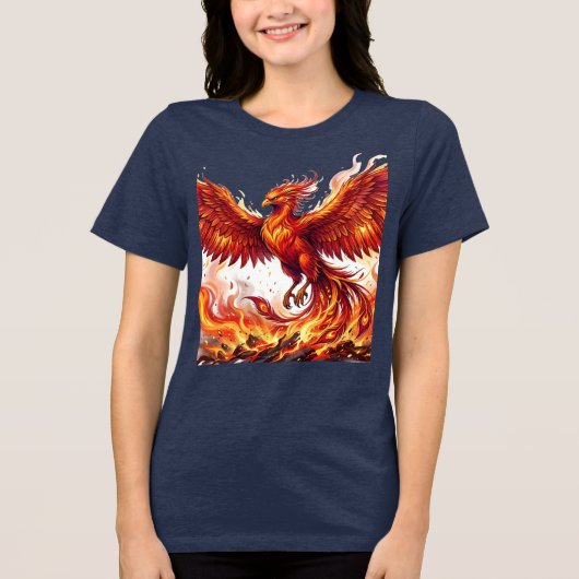 Dames Phoenix T-shirt – Phoenix Rising (Voorkant)