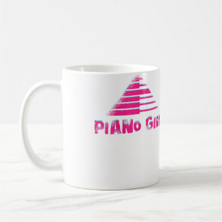 Dames Pianomeisje Ontwerpen Voor Pianospelers Koffiemok