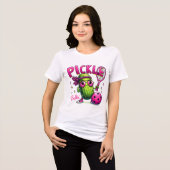 Dames Pickle Ballen Tri-Blend T-shirt (Voorkant volledig)
