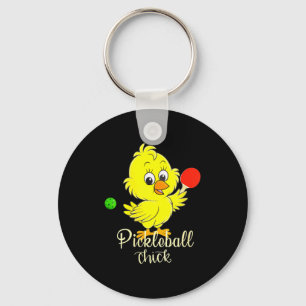 Dames pickleball chick grappig pickle ball sleutelhanger
