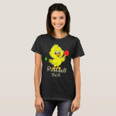 Dames pickleball chick grappige pickle bal t-shirt (Voorkant volledig)