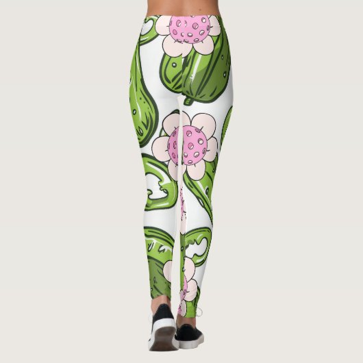 Dames Pickleball Grappig Leggings (Achterkant)