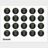 Dames pickleball speler anatomie grappige dink pic ronde sticker (Vel)
