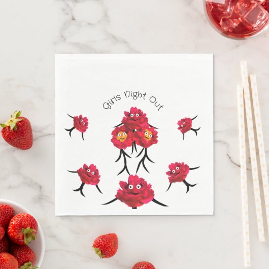 Dames pioenen servet (Insitu)