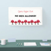 Dames pioenen spandoek (Beurs)