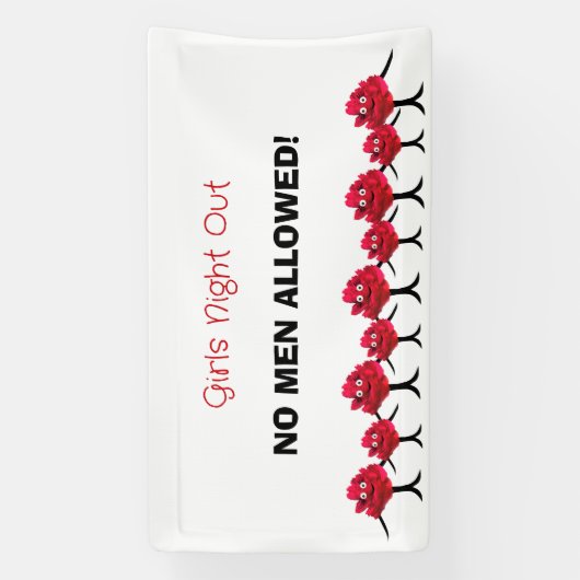 Dames pioenen spandoek (Verticaal)