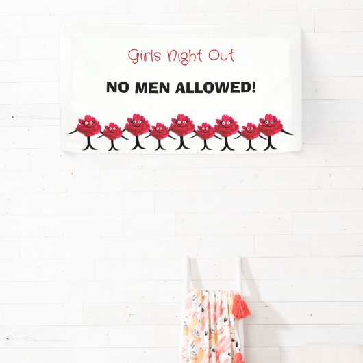 Dames pioenen spandoek (Insitu)