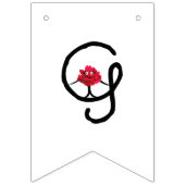 Dames pioenen vlaggetjes (Eerste vlag)