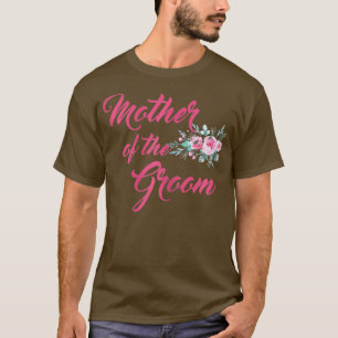 Dames Pioenrozen Trouw Bijpassende Bruiloft Partij T-shirt