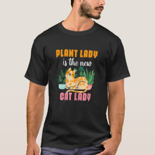 Dames Plantendame Nieuwe Kattendame Tuinierster Tu T-shirt